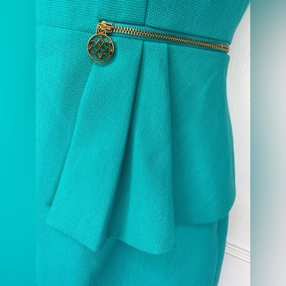 ANTONIO MELANI Turquoise Midi Dress - Picture 6 of 7